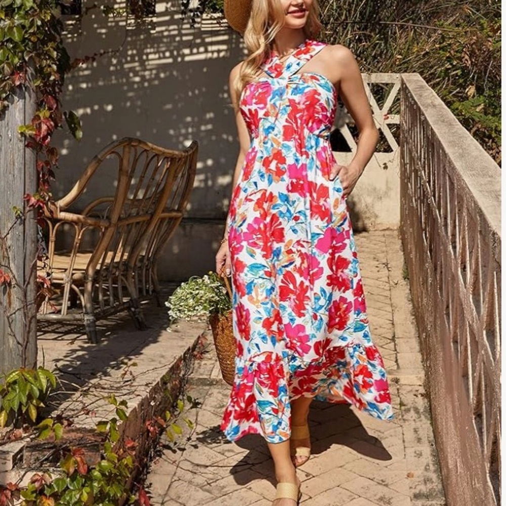 Grace Karin Multicolor Floral Dress